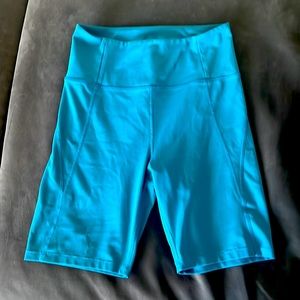 Girlfriend Collective Bike Shorts - Sized Medium, Teal